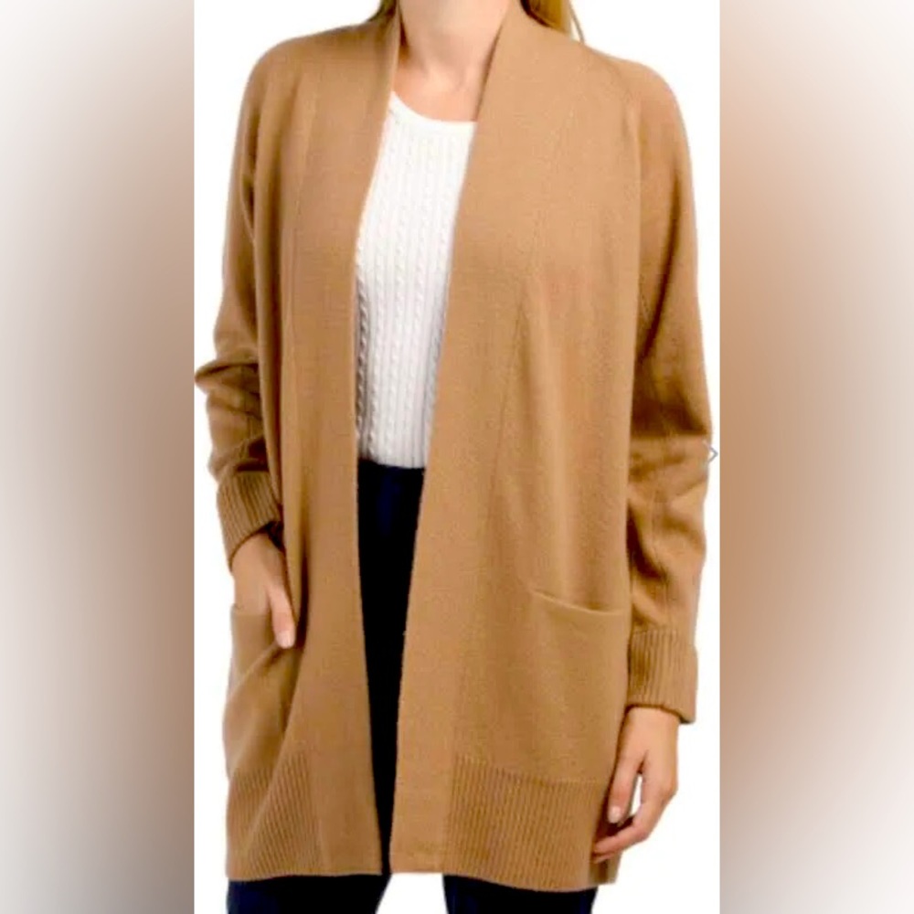 NWT Vince Drape Collar Wool & Cashmere Cardigan Size L